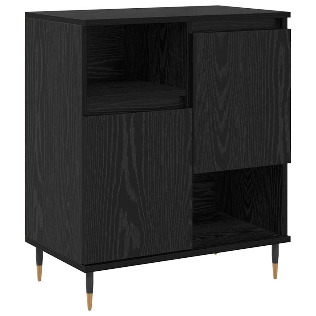  vidaXL Széf Musta tammi 60 x 35 x 70 cm Faanyag akciós termékkép 1