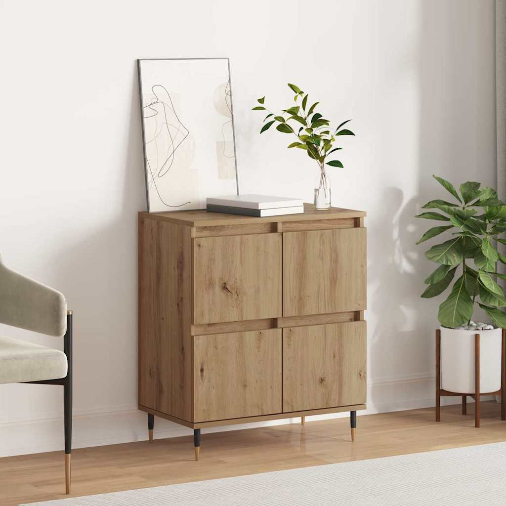 vidaXL Sideboard mit Speicher mit Tür Braun 60 x 35 x 70 cm Holzwerkstoff