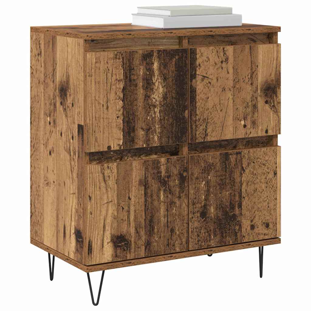 vidaXL Dressoir met opslag met de deur Bruin 60 x 35 x 70 cm Bewerkt hout
