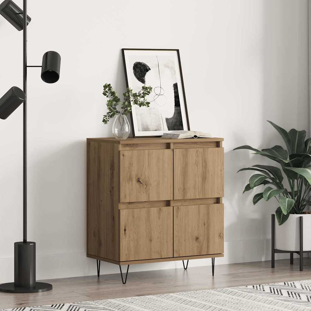 vidaXL Sideboard mit Speicher mit Tür Braun 60 x 35 x 70 cm Holzwerkstoff