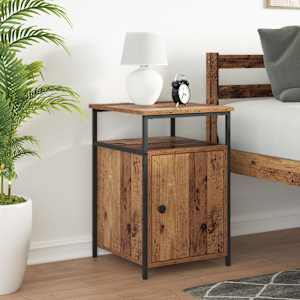 Nočna omarica Stari les Konstruiran les