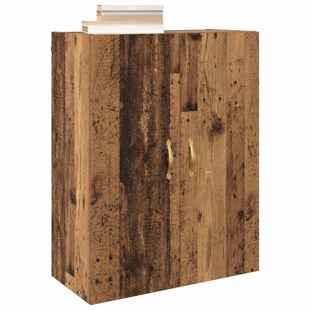 vidaXL Wandkast Oud hout 69.5 x 34 x 90 cm Bewerkt hout