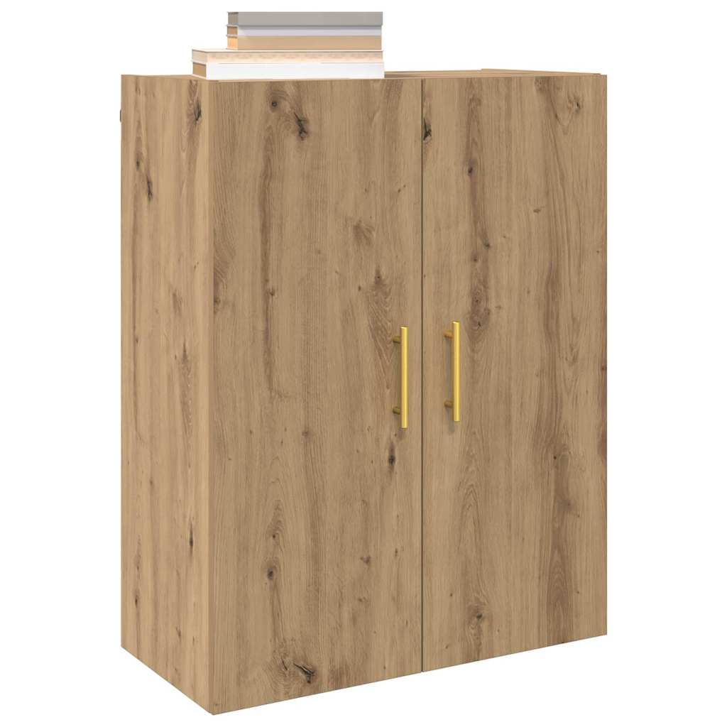 vidaXL Wandkast Wandgemonteerd Bruin 69.5 x 34 x 90 cm Bewerkt hout