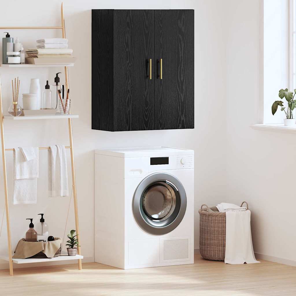 vidaXL Wandschrank Schwarz 69.5 x 34 x 90 cm Holzwerkstoff