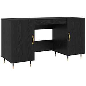 vidaXL Laud Must tamm Tehispuit 140 x 50 x 75 cm