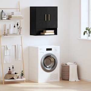 Omarica na steni Črni hrast 60 x 31 x 70 cm Konstruiran les