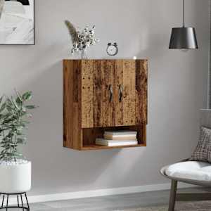 Nástěnná skříň Staré dřevo 60 x 31 x 70 cm kompozitní dřevo - obrázek 4