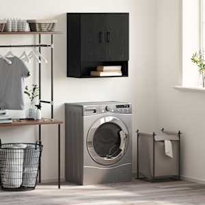 Omara za steno Črna Orehovina 60 x 31 x 70 cm Konstruiran les