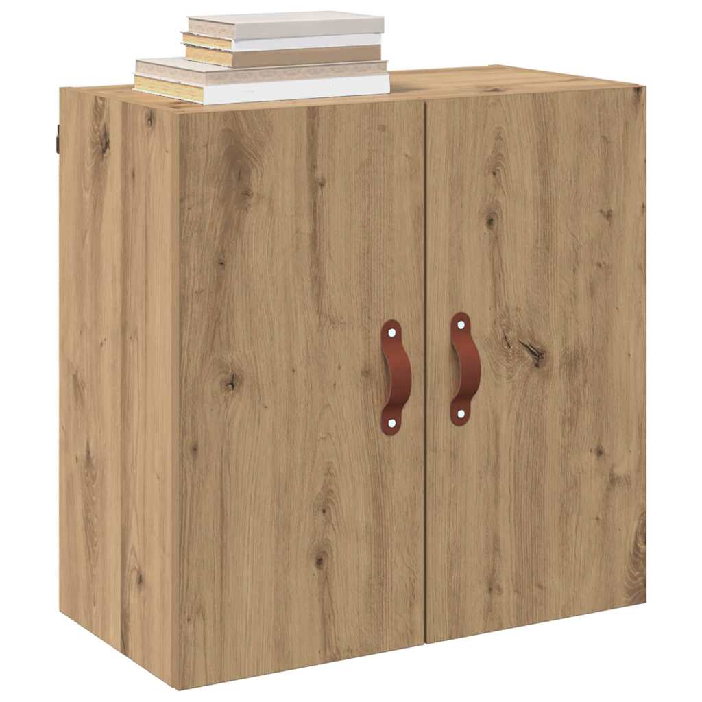 vidaXL Wandkast artisanaal eikenkleurig 60 x 31 x 60 cm Bewerkt hout