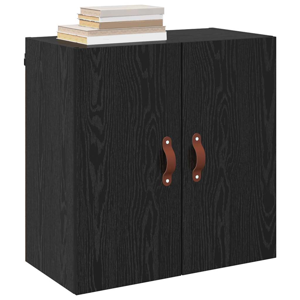 vidaXL Wandkast Zwart eiken 60 x 31 x 60 cm Bewerkt hout