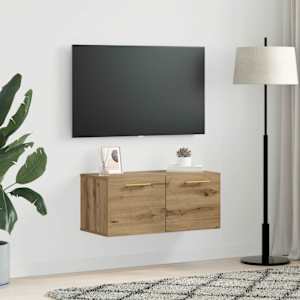 Nástěnná skříňka dub artisan 80 x 36.5 x 35 cm Kompozitní dřevo - obrázek 4