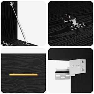 Nástěnná skříňka Černý dub 80 x 36.5 x 35 cm Kompozitní dřevo - obrázek 9