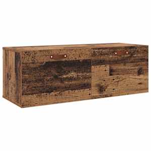 Nástěnná skříň Staré dřevo 100 x 36,5 x 35 cm kompozitní dřevo - obrázek 2