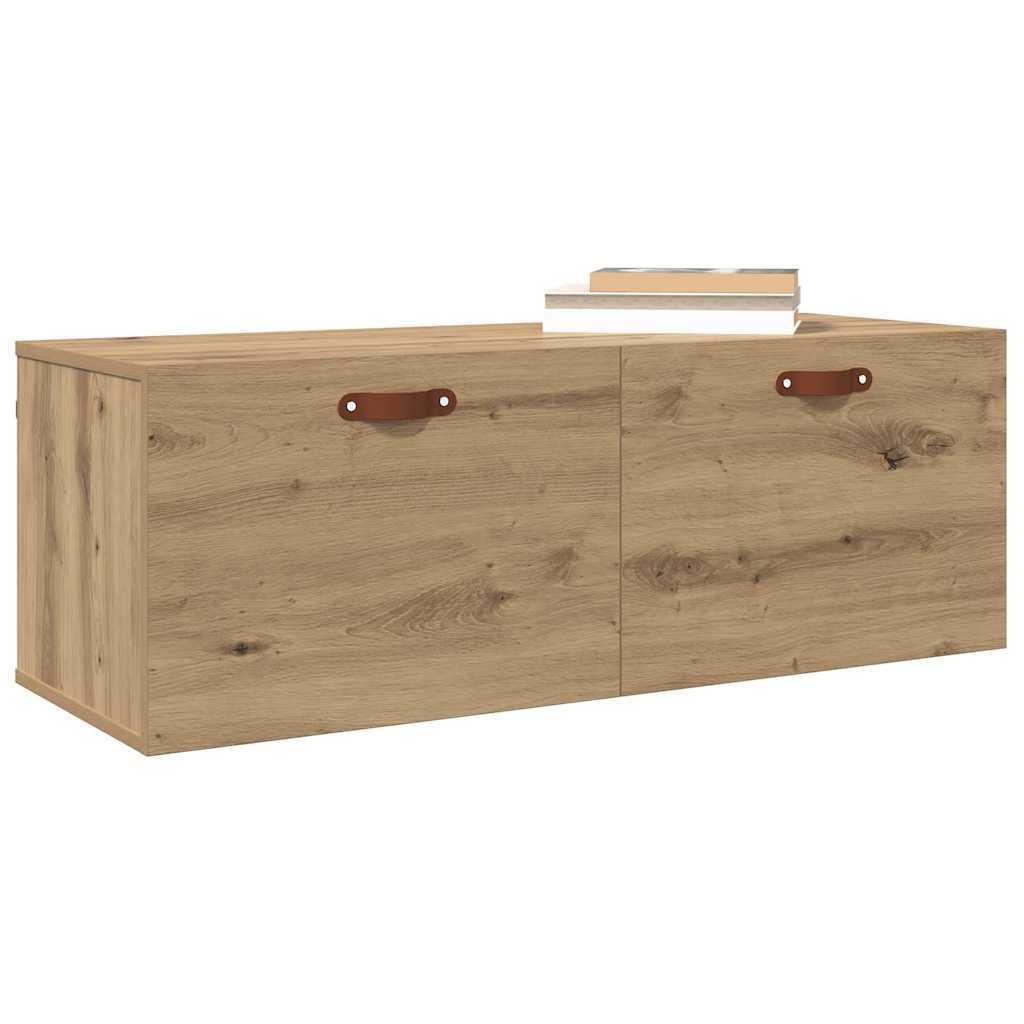 vidaXL Wandkast artisanaal eikenkleurig 100 x 36.5 x 35 cm