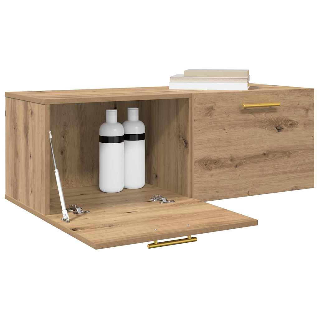 vidaXL Wandkast artisanaal eikenkleurig 100 x 36.5 x 35 cm