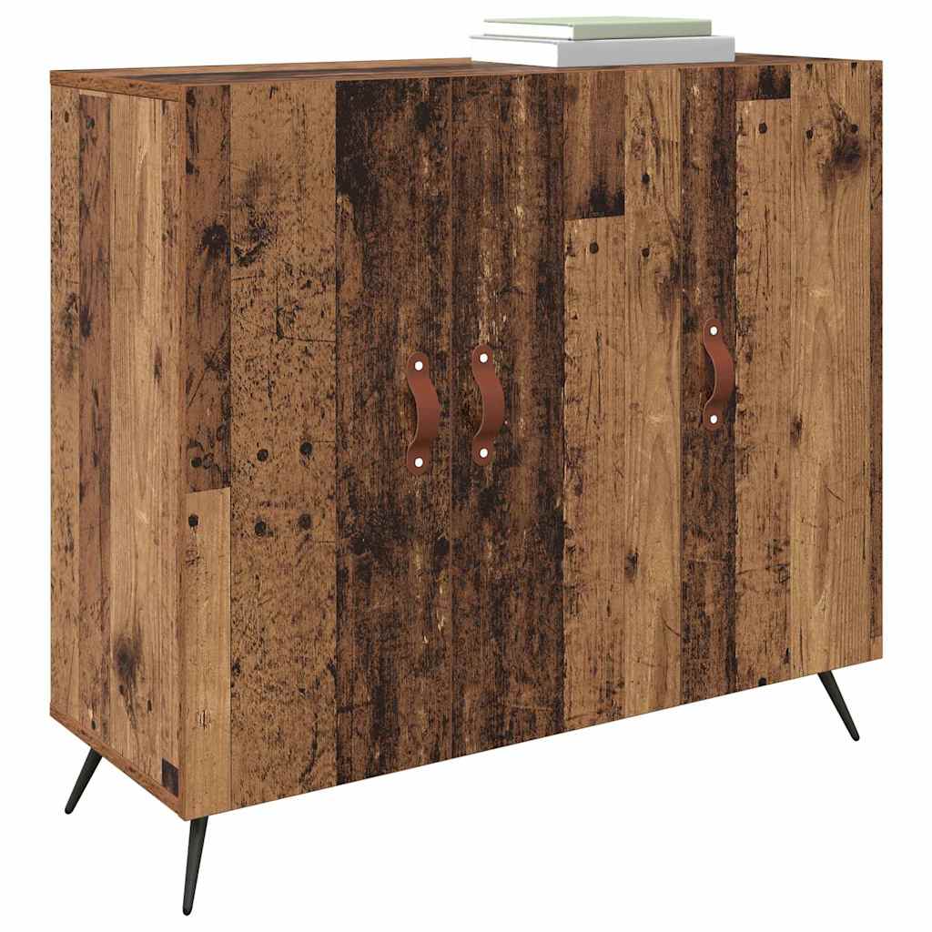 vidaXL Dressoir Bruin 90 x 34 x 80 cm Bewerkt hout