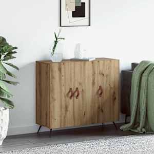 Strani šal Umetni hrast 89,5 x 34 x 80 cm Konstruiran les