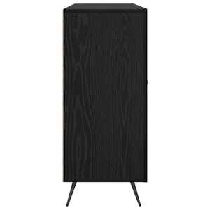 Servírovací skříň Černý dub 89,5 x 34 x 80 cm kompozitní dřevo - obrázek 7