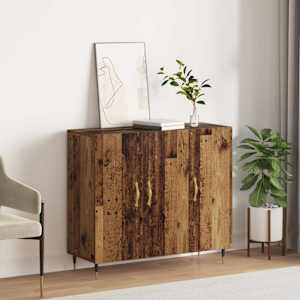 Servírovací skříň Staré dřevo 90 x 34 x 80 cm kompozitní dřevo - obrázek 1