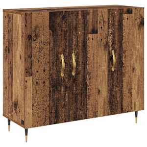 Servírovací skříň Staré dřevo 90 x 34 x 80 cm kompozitní dřevo - obrázek 2
