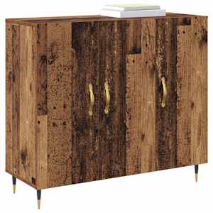 Servírovací skříň Staré dřevo 90 x 34 x 80 cm kompozitní dřevo - obrázek 3