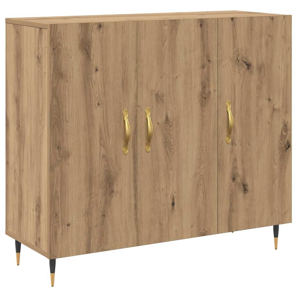Thumbnail - vidaXL Sideboard mit Speicher mit Tür Braun 90 x 34 x 80 cm Holzwerkstoff