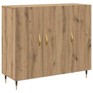 Servírovací skříň Artisanový dub 90 x 34 x 80 cm - obrázek 2