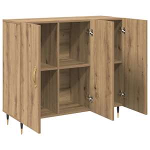 Servírovací skříň Artisanový dub 90 x 34 x 80 cm - obrázek 5