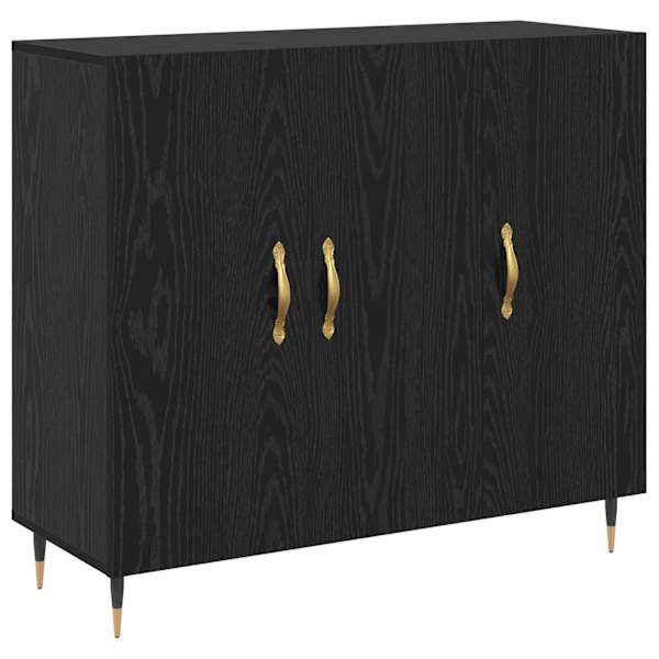 vidaXL K&otilde;ide Must tamm 90 x 34 x 80 cm Tehispuit