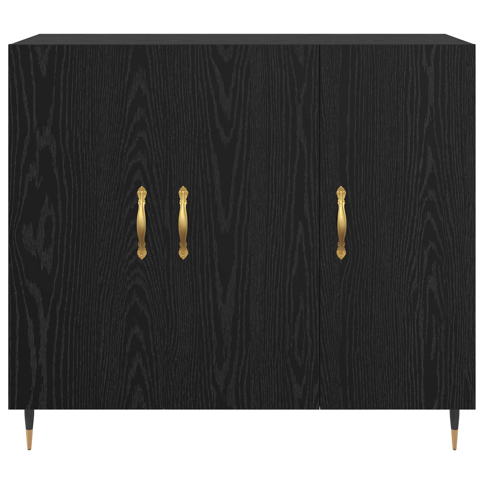 Servírovací skříň Černý dub 90 x 34 x 80 cm kompozitní dřevo - obrázek 6