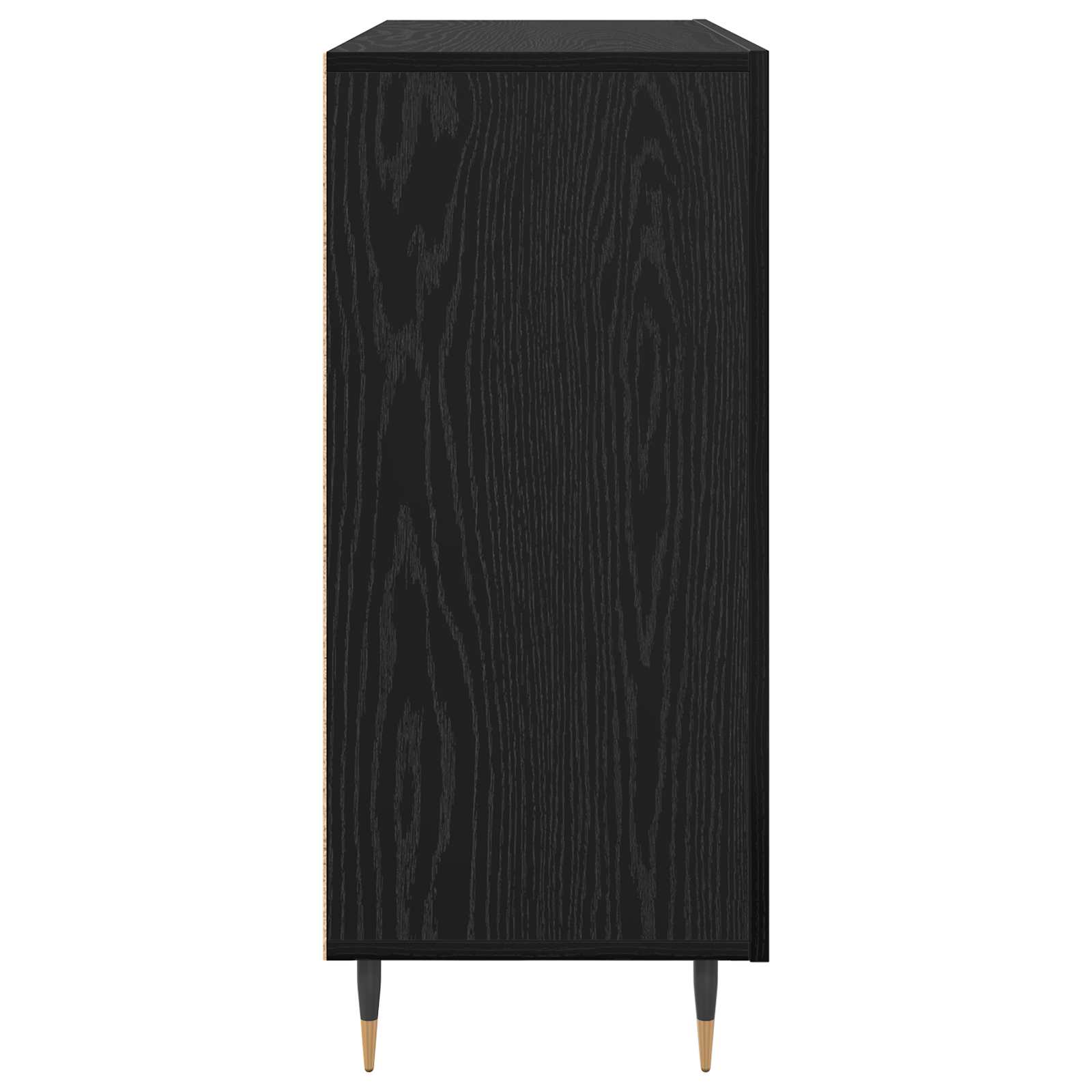 Servírovací skříň Černý dub 90 x 34 x 80 cm kompozitní dřevo - obrázek 7