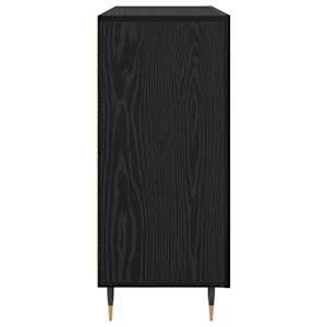 Servírovací skříň Černý dub 90 x 34 x 80 cm kompozitní dřevo - obrázek 7