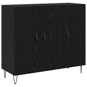 vidaXL K&otilde;ide Must tamm 90 x 32,5 x 80 cm Tehispuit
