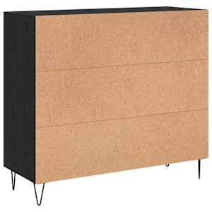 Servírovací skříň Černý dub 90 x 32,5 x 80 cm kompozitní dřevo - obrázek 8