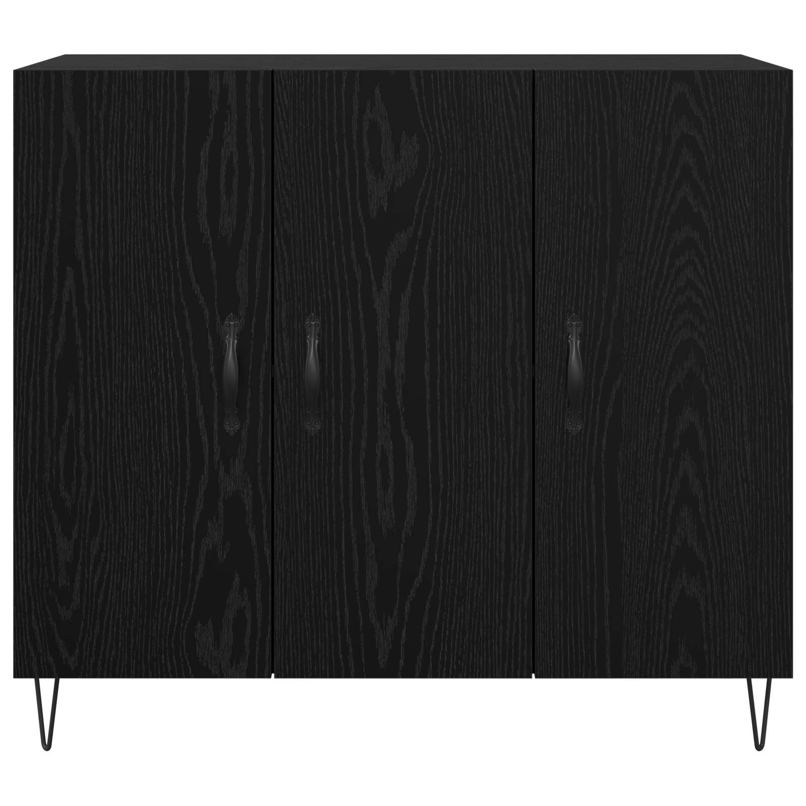 Servírovací skříň Černý dub 90 x 32,5 x 80 cm kompozitní dřevo - obrázek 6