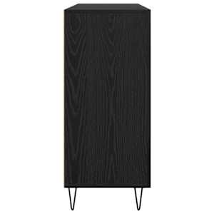 Servírovací skříň Černý dub 90 x 32,5 x 80 cm kompozitní dřevo - obrázek 7