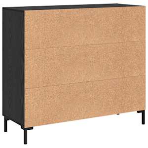 Servírovací skříň Černý dub 90 x 34 x 80 cm kompozitní dřevo - obrázek 8