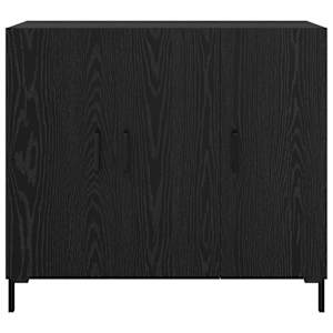 Servírovací skříň Černý dub 90 x 34 x 80 cm kompozitní dřevo - obrázek 6