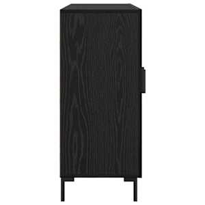 Servírovací skříň Černý dub 90 x 34 x 80 cm kompozitní dřevo - obrázek 7