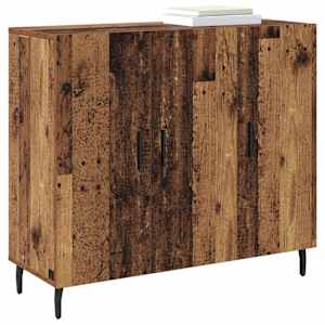 Servírovací skříň Staré dřevo 90 x 34 x 80 cm kompozitní dřevo - obrázek 3