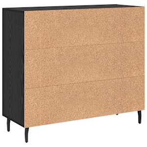 Servírovací skříň Černý dub 90 x 34 x 80 cm kompozitní dřevo - obrázek 8