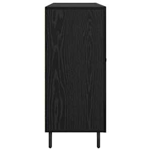 Servírovací skříň Černý dub 90 x 34 x 80 cm kompozitní dřevo - obrázek 7