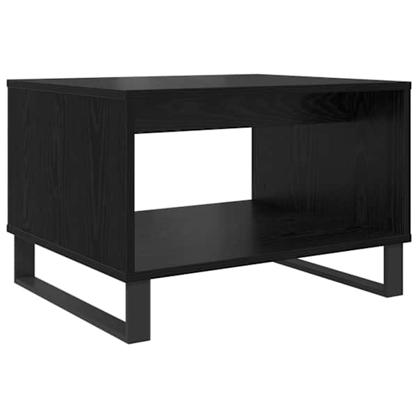 vidaXL Kohvilaud Must tamm 60 x 50 x 40 cm Tehispuit