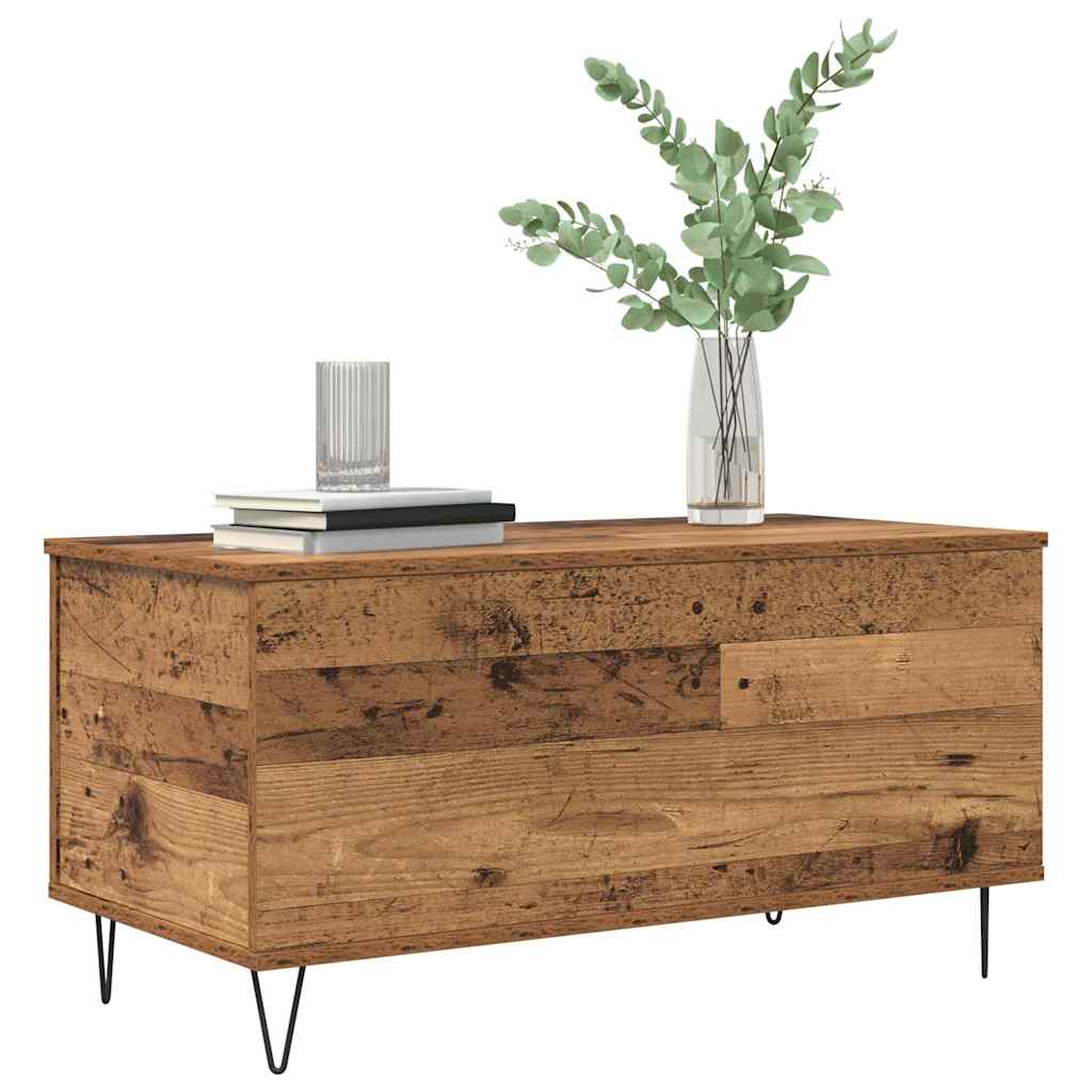 vidaXL Salontafel Oud hout 90 x 44.5 x 45 cm Bewerkt hout