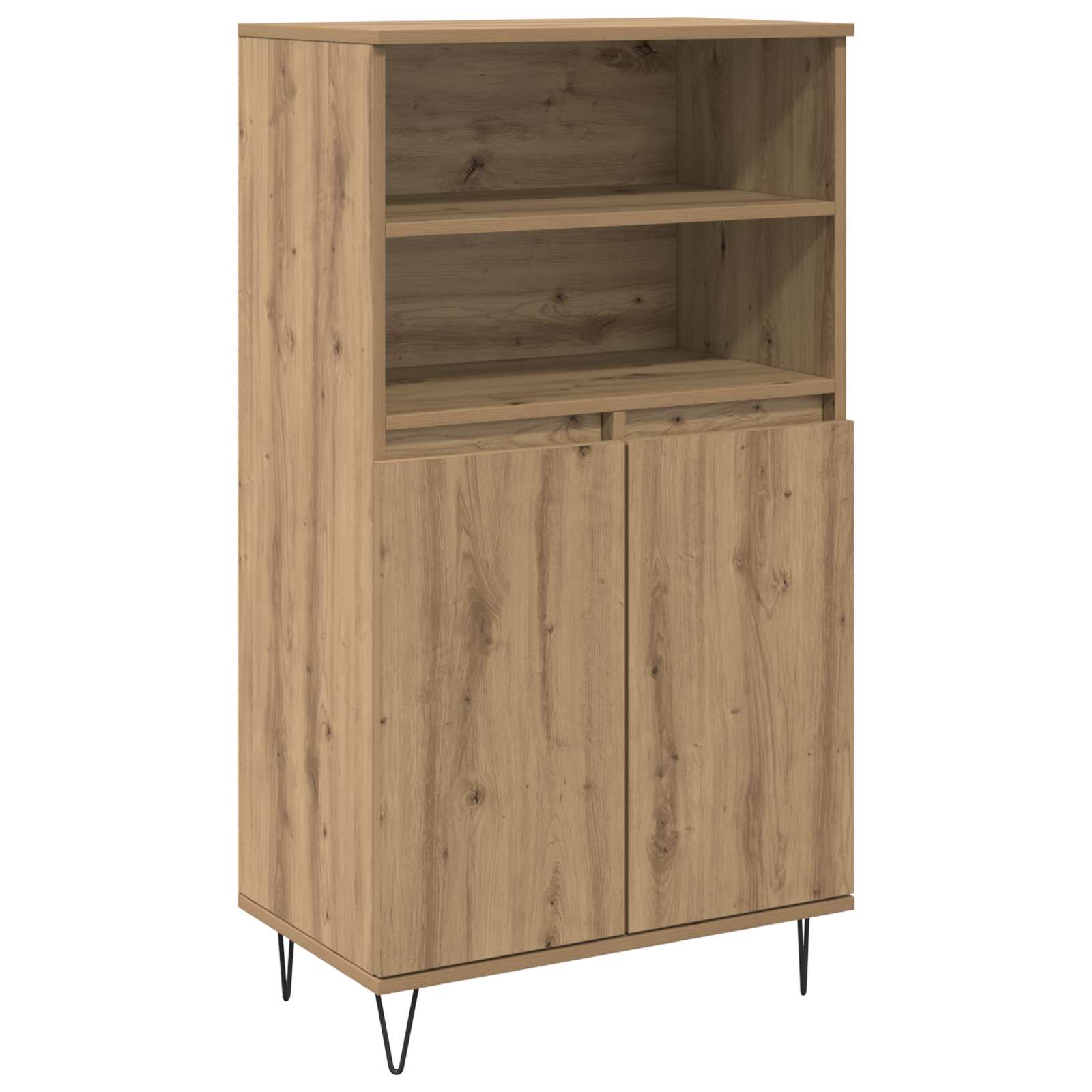 Visok predalnik Rjava 60 x 36 x 110 cm Konstruiran les - slika 2