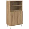 vidaXL K&otilde;rgushein Pruun 60 x 36 x 110 cm Tehispuit