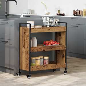 Kuhinjski voziček Star les 70 x 30 x 82 cm Konstruiran les
