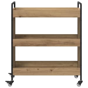 Kuchyňský vozík Artisanový dub 70 x 30 x 82 cm kompozitní dřevo - obrázek 6