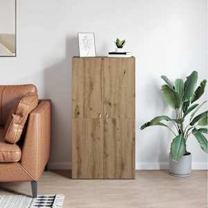 Kancelářská skříň Dub artisan 60 x 32 x 115 cm kompozitní dřevo - obrázek 4