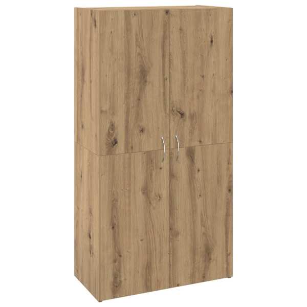 vidaXL Kontorikapp Artisan tamm 60 x 32 x 115 cm Tehispuit